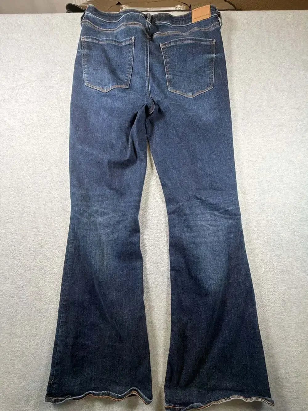 American Eagle Women's Next Level Stretch High-Rise Flare Jeans, Size 12 Long